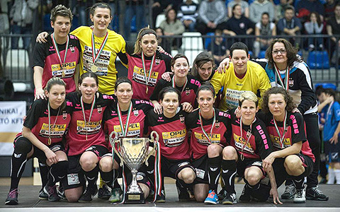 Dombai-Nagy Anett bij de Futsalploeg Astra Hungary FC.