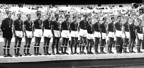 Dunai in de Hongaarse selectie voor de OS 1968 Mexico.