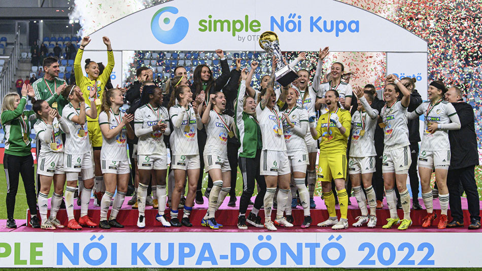 ETO FC Gyõr winnaar Beker van Hongarije vrouwen 2021-2022.