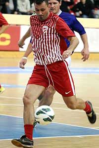Egressy Gábor als zaalvoetballer.