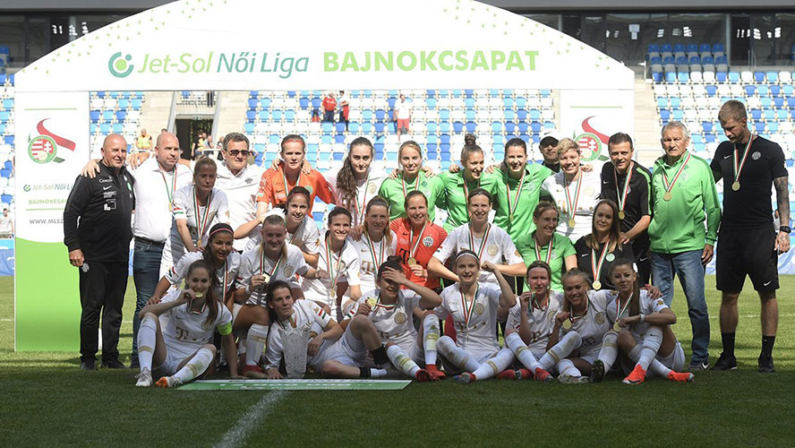 Ferencvárosi TC kampioen van Hongarije 2018-2019.