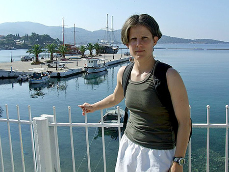 Gál Tímea in Griekenland in oktober 2011