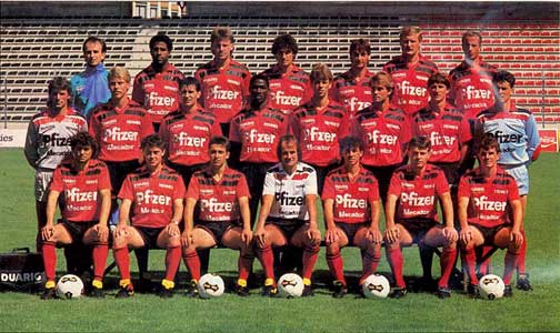 Het team van Stade Rennais FC (seizoen 1988-'89)
