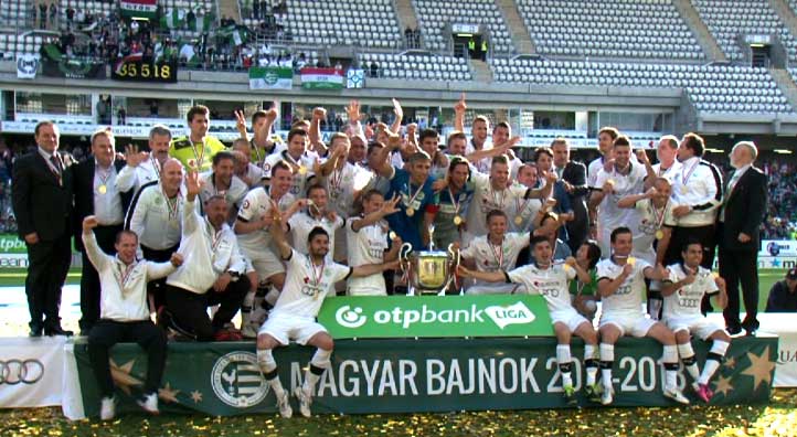 GYÕRI ETO FC kampioen van Hongarije 2012-2013.