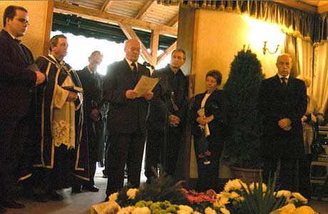 Toespraak van Buzanszky bij de begrafenis van Kalocsay.