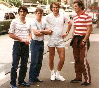 Sidney 1982: Tóth József, Törõcsik Andrá, Nyilasi Tibor en Katzirz Béla. 