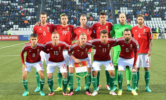 Kwalificatiewedstrijd voor het WK 2018: Hongarije - Faeröer 6-9-2016 (0-0).