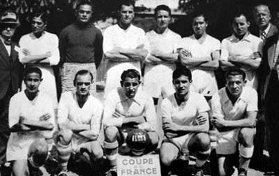 Kohut Vilmos met Olympique de Marseille Bekerwinnaar van Frankrijk in 1938.