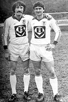 Lajos samen met Pusztai László bij FC Eduscho Eisenstadt (Oostenrijk).