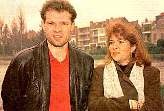 Lõrincz met zijn echtgenote in 1995.