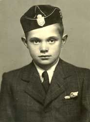 Een jeugdfoto van Mátrai Sándor. 