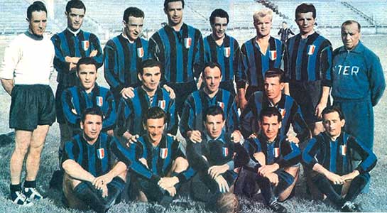 Nyers I István met Inter Milaan 1952-1953.
