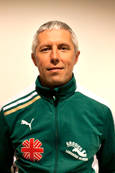 Nyilas Elek als coach bij Szeged 2011-Grosics Akadémia in 2013...