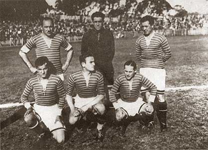 Enkele spelers van Ferencváros TC