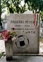 Het graf van Palotás Péter in Óbuda. 