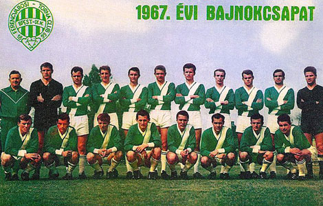 Páncsics Milkós met Ferencváros 1967.