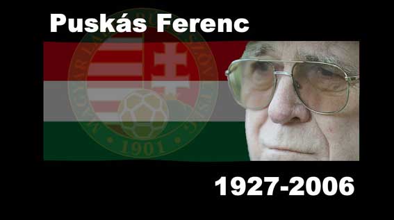 Puskás Ferenc overleden.