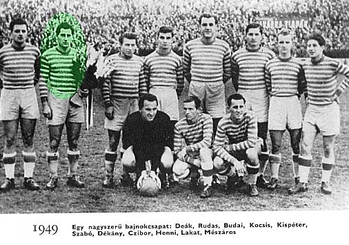 Kampioen 1949 Ferencváros.