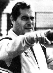 Sárosi László actief als trainer. 