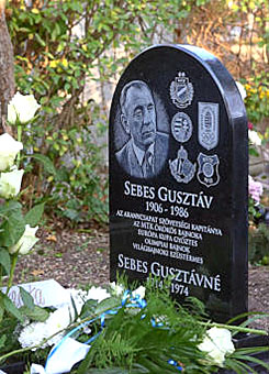 Het nieuwe graf van Sebes Gusztáv 25-12-2019.