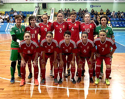 Szabo Boglarka 08 international (nr 2) zaalvoetbal sep 2018 EK-wedstrijd.