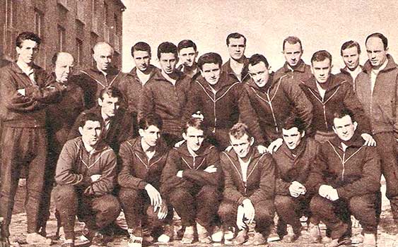 Het team van Haladás in 1967.