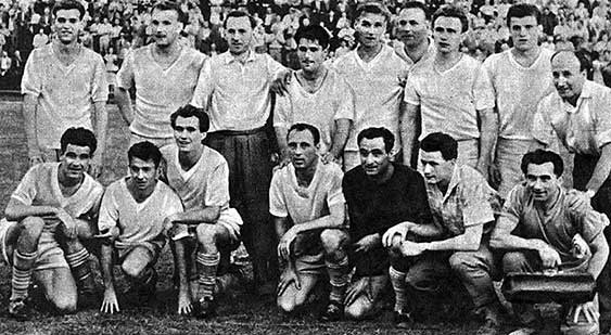 Het team van Vörös Lobogó/MTK 1957-1958