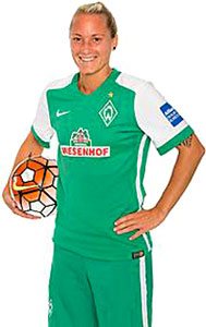 Tóth Gabriella bij SV Werder Bremen.
