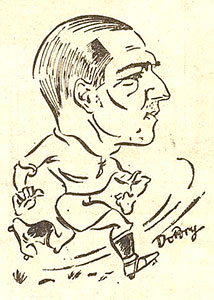 Karikatuur van Tóth Lajos.
