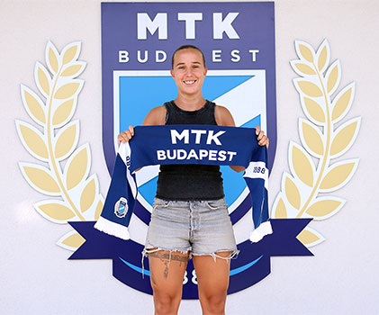 Vágó Fanny opnieuw in de kleuren van MTK Budapest. 