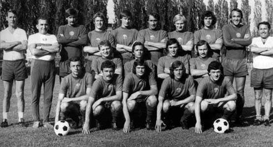 Het team van Vasas SC 1977-1978