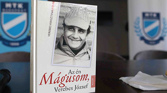 ...en haar boek 'Az én Mágusom, Verebes József'. 