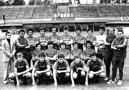...en met het team van Videoton SC 1979-1981. 