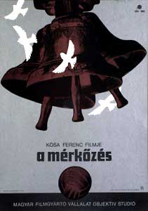 Affiche van de film 'A Mérközés' (1980) waarin Vidáts figureerde. 