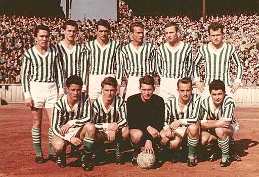 Het team van Ferencvárosi TC in 1962.