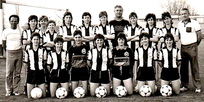 Vrábel met 1. FC Femina 1990-1991.