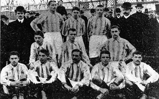 Weisz Ferenc werd met Ferencvárosi TC, Kampioen van Hongarije in 1905...