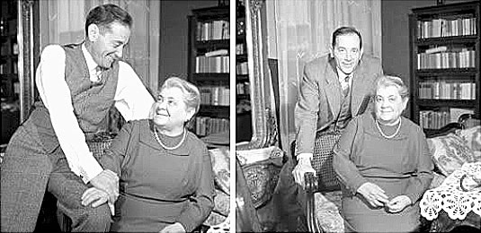 Zsolt István in 1966 thuis met zijn moeder.