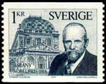 Zweedse postzegel van Bárány Róbert.
