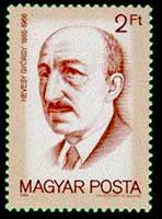 Hongaarse postzegel van HEVESY György.