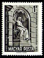 Hongaarse postzegel van Liszt Franz.