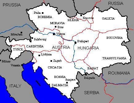 Oostenrijk-Hongarije in 1914.