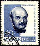 Hongaarse postzegel van Semmelweis