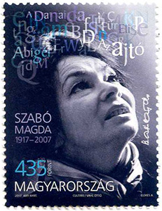 Postzegel van Szabó Magda uitgegeven op 5 oktober 2017