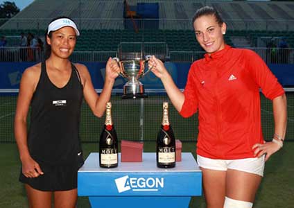 Winst in Birmingham WTA-toernooi dubbelspel met Hsieh Su-Wei.