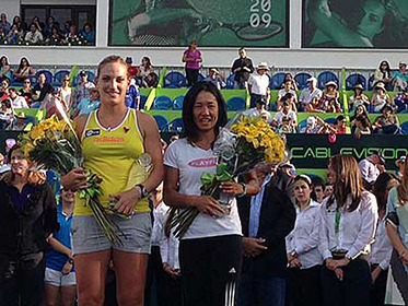 Winst in Monterrey, WTA-toernooi, dubbelspel met Kimiko Date-Krumm.