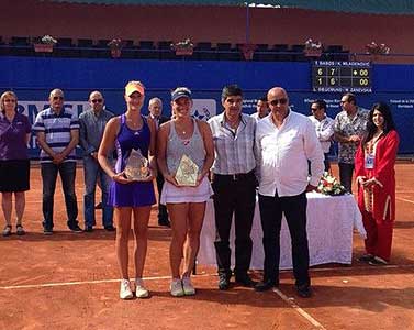 Winst in Marrakech WTA-toernooi, dubbelspel met Kristina Mladenovic.