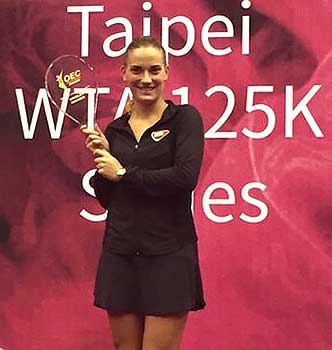 Winst in Kuala Lumpur WTA 125K Series-toernooi, enkelspel.