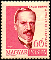 Hongaarse postzegel Bánki Donát.