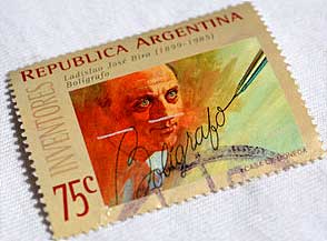 Postzegel uit Argentinië van Bíró László
